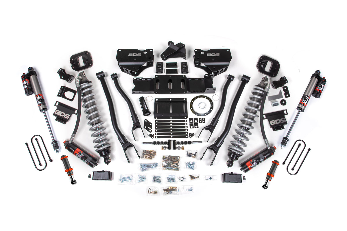 4 Inch Lift Kit w/ 4-Link | FOX 2.5 Coil-Over Conversion - Performance Elite | Ram 3500 (19-24) 4WD | Diesel - BDS...