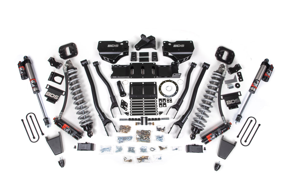 4 Inch Lift Kit w/ 4-Link | FOX 2.5 Coil-Over Conversion - Performance Elite | Ram 3500 (19-24) 4WD | Diesel - BDS...