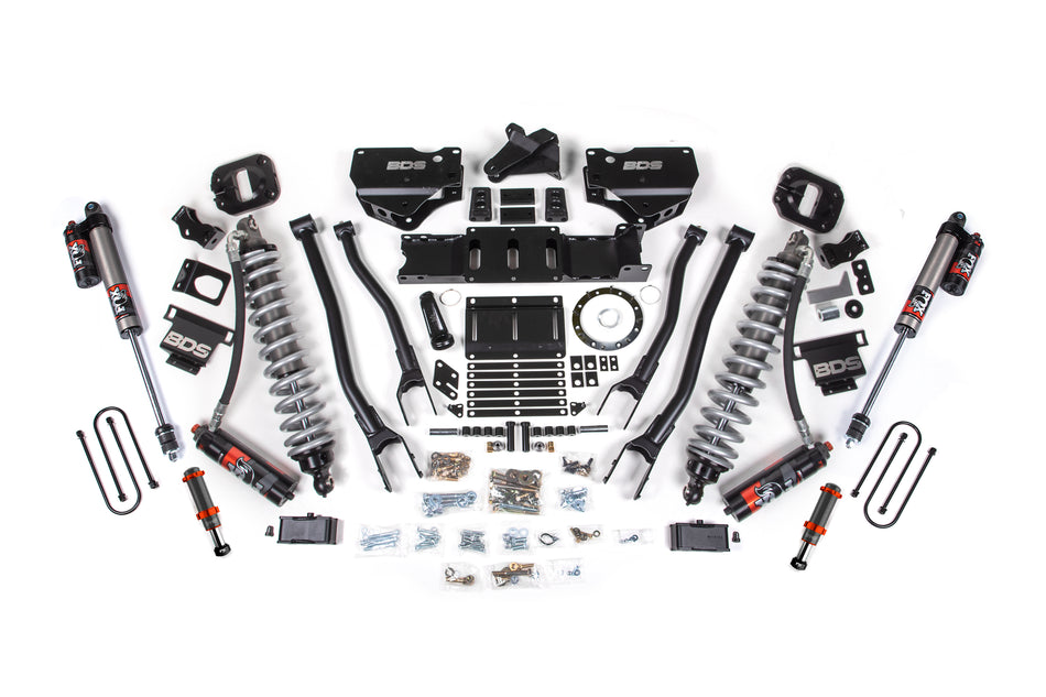 4 Inch Lift Kit w/ 4-Link | FOX 2.5 Coil-Over Conversion - Performance Elite | Ram 3500 (19-24) 4WD | Diesel - BDS...
