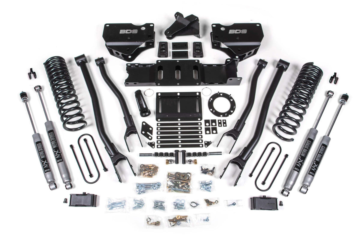4 Inch Lift Kit w/ 4-Link | Ram 3500 (19-23) 4WD | Gas - BDS Suspension BDS1677FS