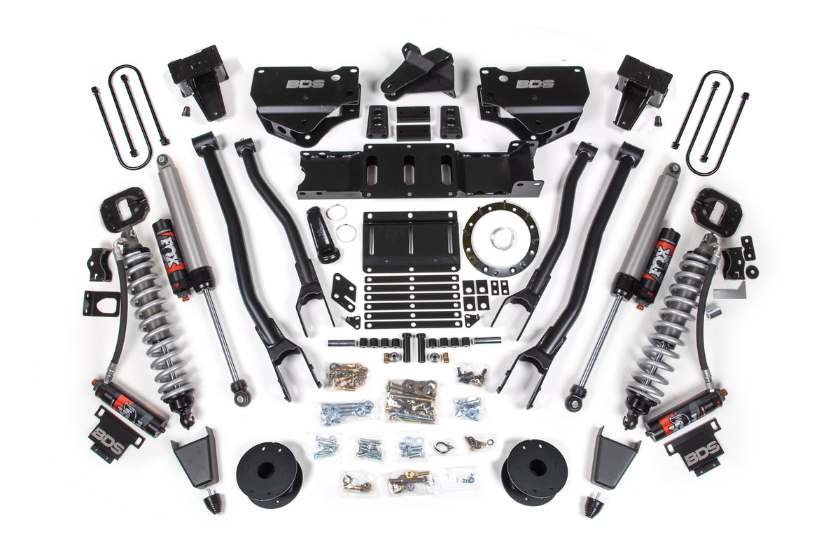 6 Inch Lift Kit w/ 4-Link | FOX 2.5 Coil-Over Conversion - Performance Elite | Ram 3500 (19-24) 4WD | Diesel - BDS...