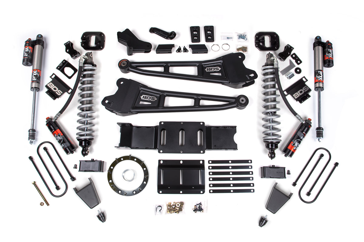 4 Inch Lift Kit w/ Radius Arm | FOX 2.5 Coil-Over Conversion - Performance Elite | Ram 3500 (19-24) 4WD | Diesel - BDS...