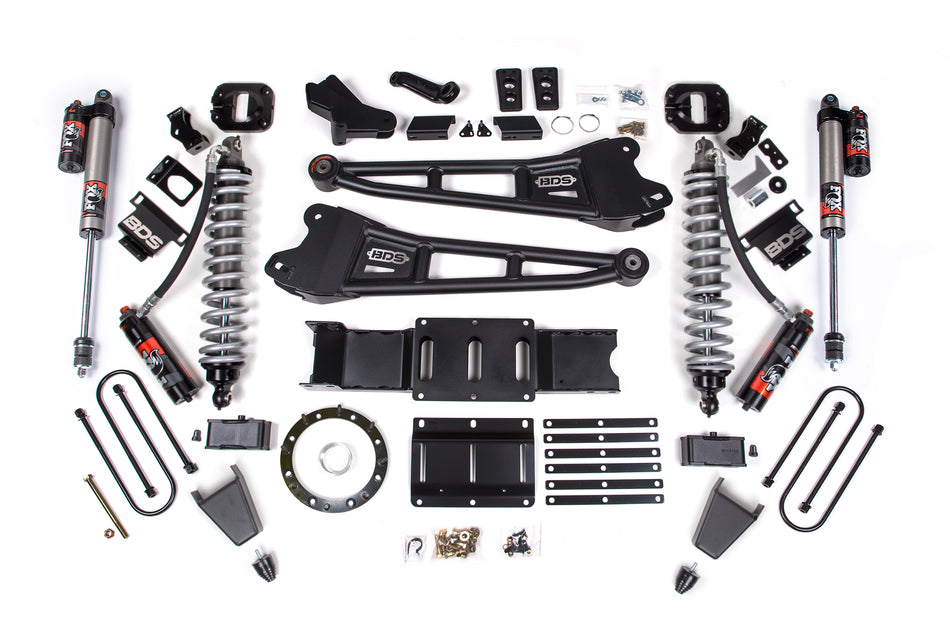 4 Inch Lift Kit w/ Radius Arm | FOX 2.5 Coil-Over Conversion - Performance Elite | Ram 3500 (19-24) 4WD | Diesel - BDS...