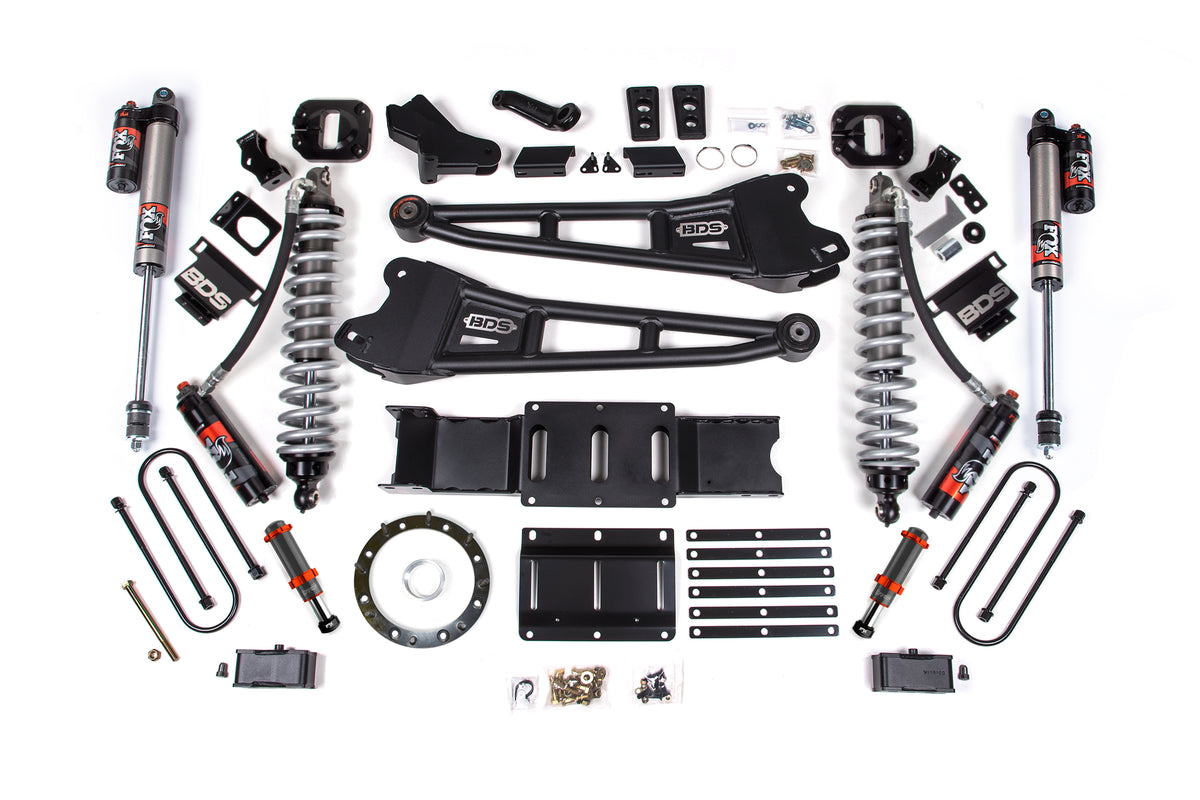 4 Inch Lift Kit w/ Radius Arm | FOX 2.5 Coil-Over Conversion - Performance Elite | Ram 3500 (19-24) 4WD | Diesel - BDS...