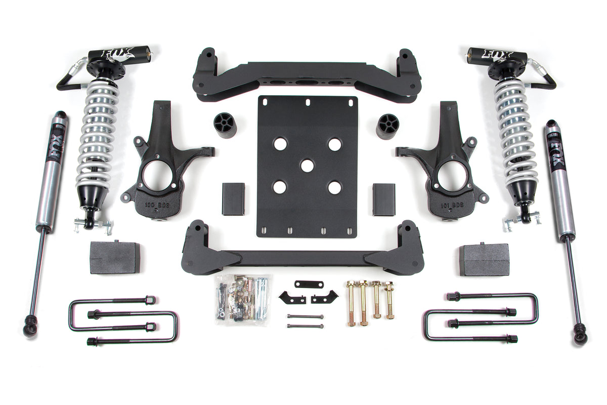 4 Inch Lift Kit | FOX 2.5 Coil-Over | Chevy Silverado or GMC Sierra 1500 (07-13) 2WD - BDS Suspension BDS187FDSC