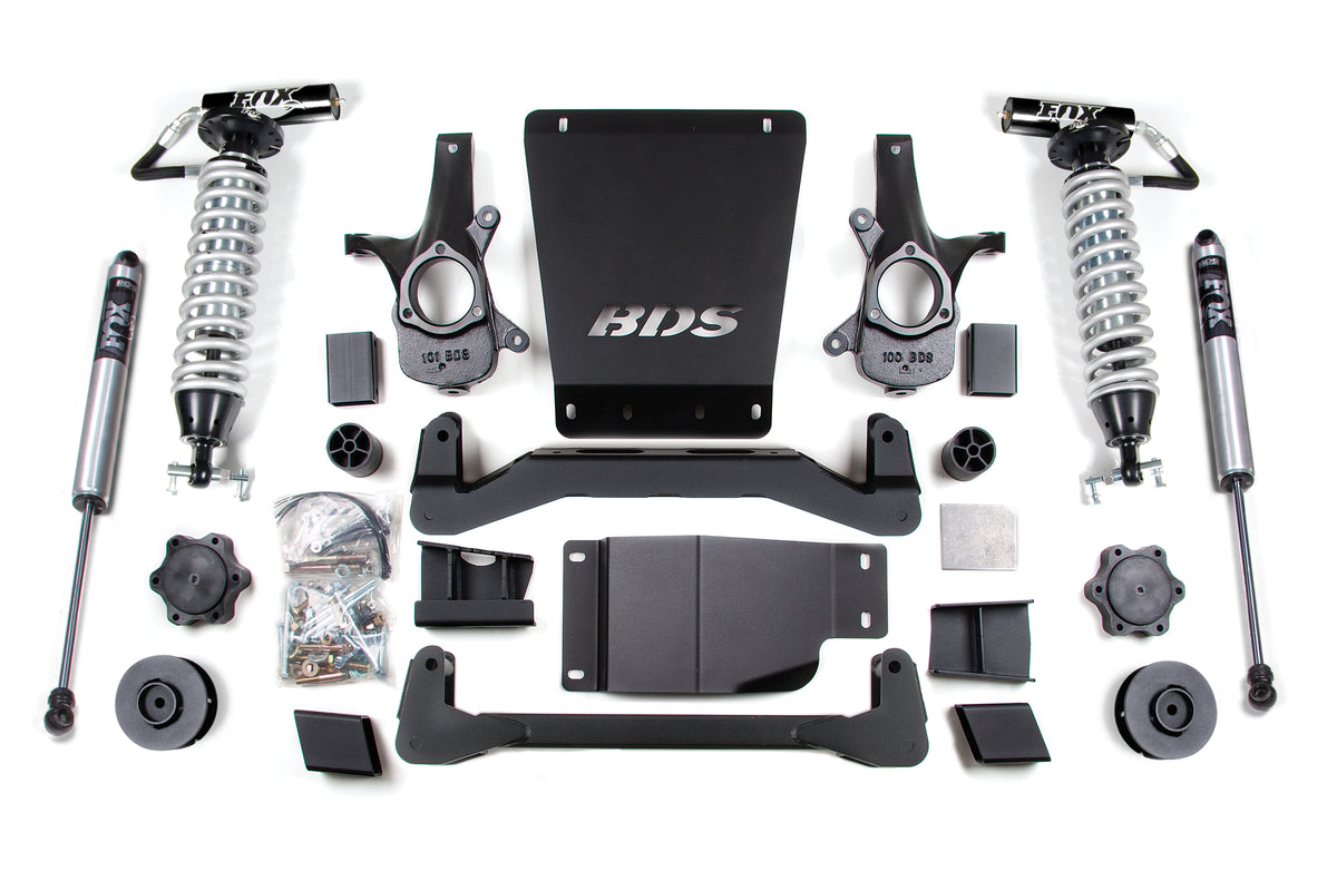 4 Inch Lift Kit | FOX 2.5 Coil-Over | Chevy/GMC Avalanche, Suburban, Tahoe, or Yukon 1500 (07-14) 4WD - BDS Suspension...