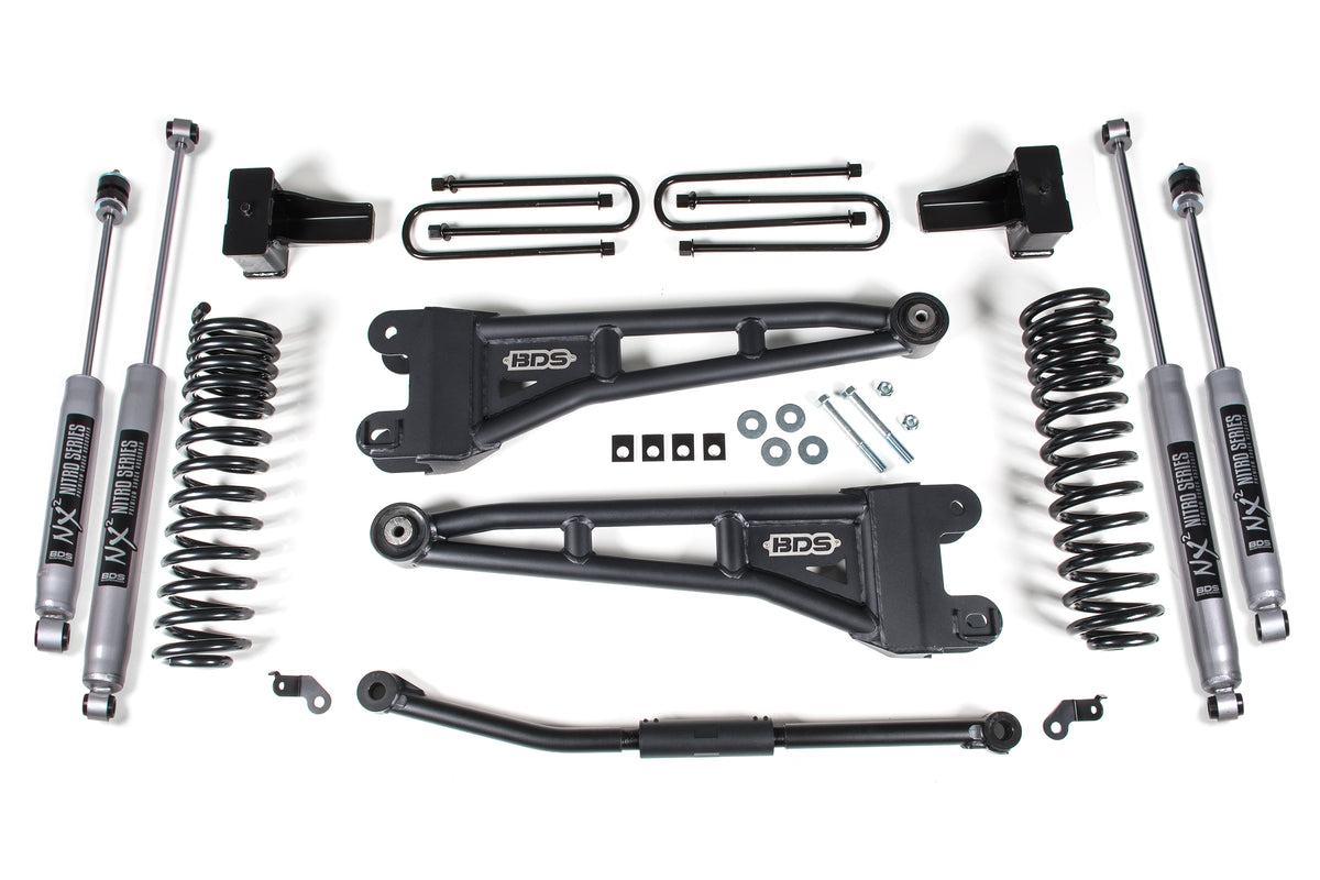 2.5 Inch Lift Kit w/ Radius Arm | Ford F250/F350 Super Duty (11-16) 4WD | Diesel - BDS Suspension BDS1928H