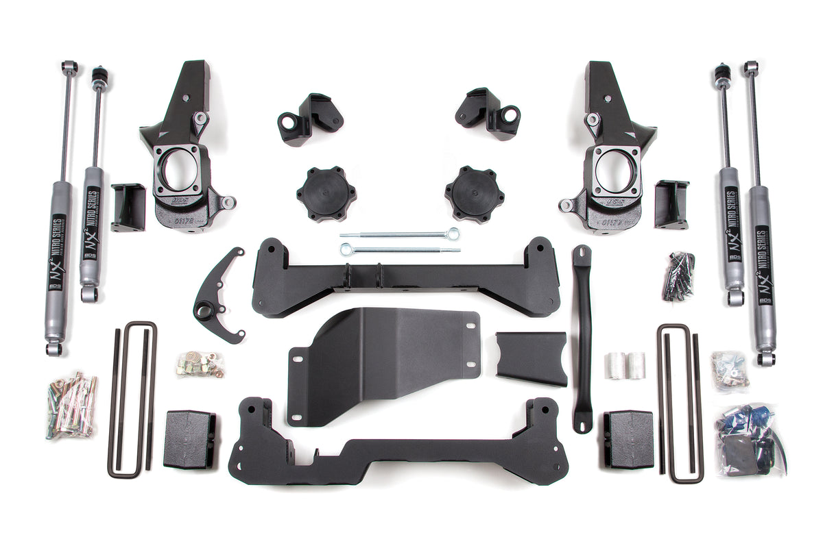 4.5 Inch Lift Kit | Chevy Silverado or GMC Sierra 2500HD/3500 (01-10) SRW 4WD - BDS Suspension BDS192H