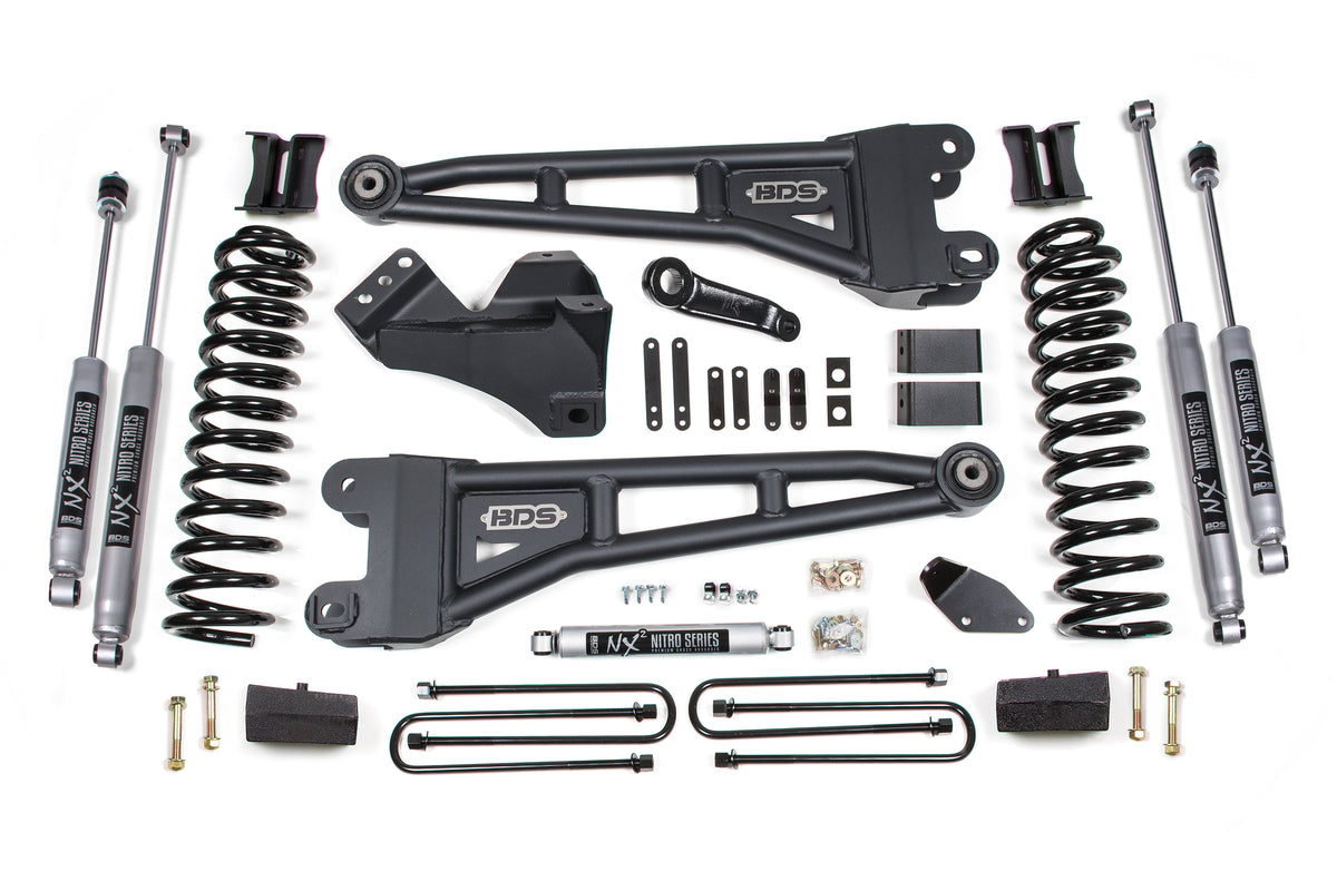 4 Inch Lift Kit w/ Radius Arm | Ford F250/F350 Super Duty (05-07) 4WD | Gas - BDS Suspension BDS1936H