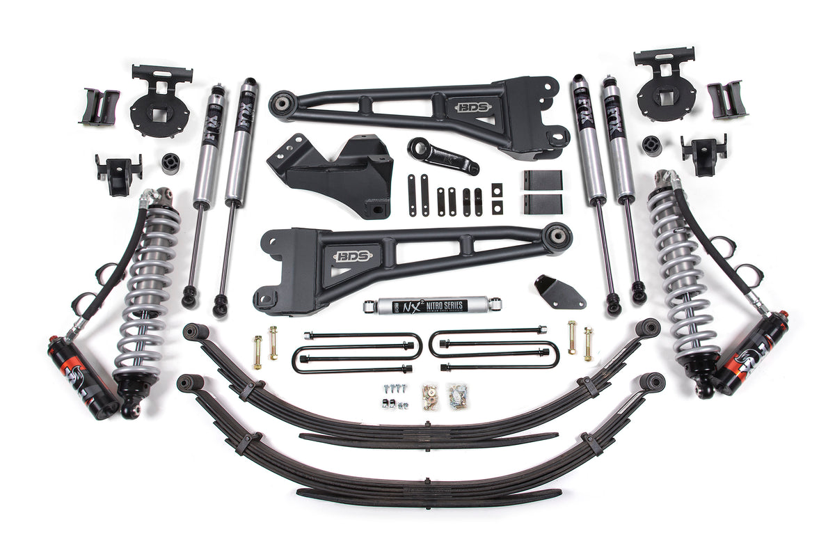 4 Inch Lift Kit w/ Radius Arm | FOX 2.5 Performance Elite Coil-Over Conversion | Ford F250/F350 Super Duty (08-10) 4WD |...