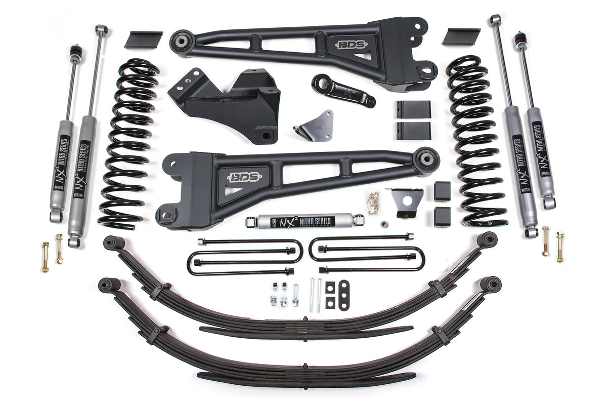 6 Inch Lift Kit w/ Radius Arm | Ford F250/F350 Super Duty (05-07) 4WD | Gas - BDS Suspension BDS1952H