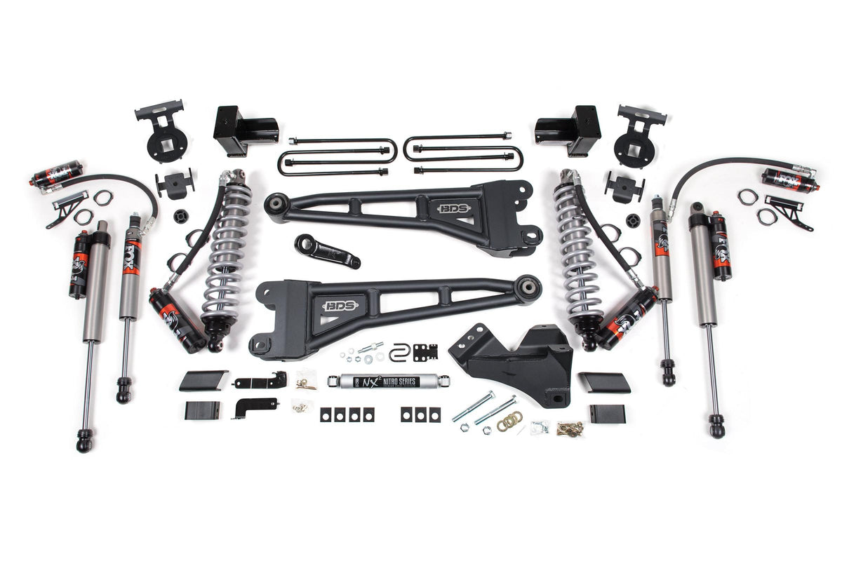 4 Inch Lift Kit w/ Radius Arm | FOX 2.5 Performance Elite Coil-Over Conversion | Ford F250/F350 Super Duty (17-19) 4WD |...