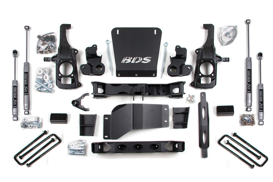 6.5 Inch Lift Kit | Chevy Silverado or GMC Sierra 2500HD/3500 (11-19) 2/4WD - BDS Suspension BDS198H