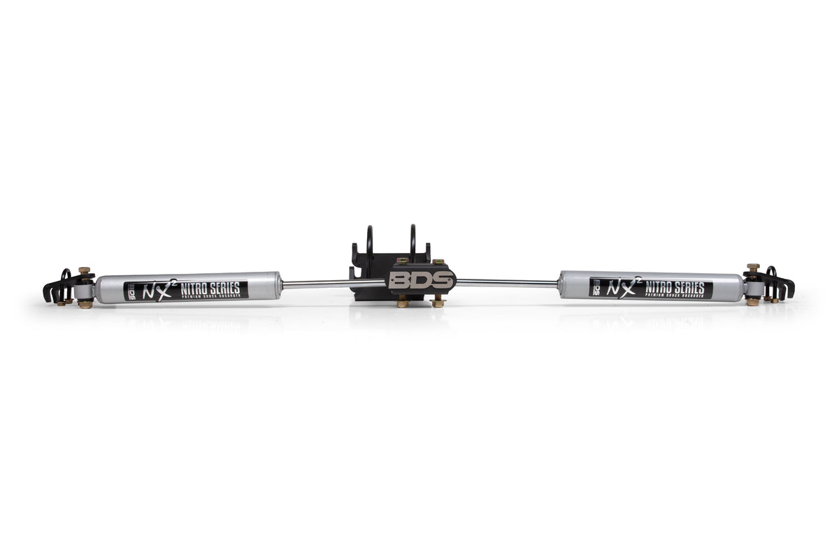 Dual Steering Stabilizer Kit w/ NX2 Shocks | Fits 0-2 Inch Lift | Ford F250/F350 Super Duty (05-26) 4WD - BDS Suspension...