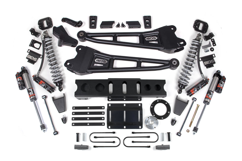 4 Inch Lift Kit w/ Radius Arm | FOX 2.5 Coil-Over Conversion - Performance Elite | Ram 3500 (13-18) 4WD | Diesel - BDS...