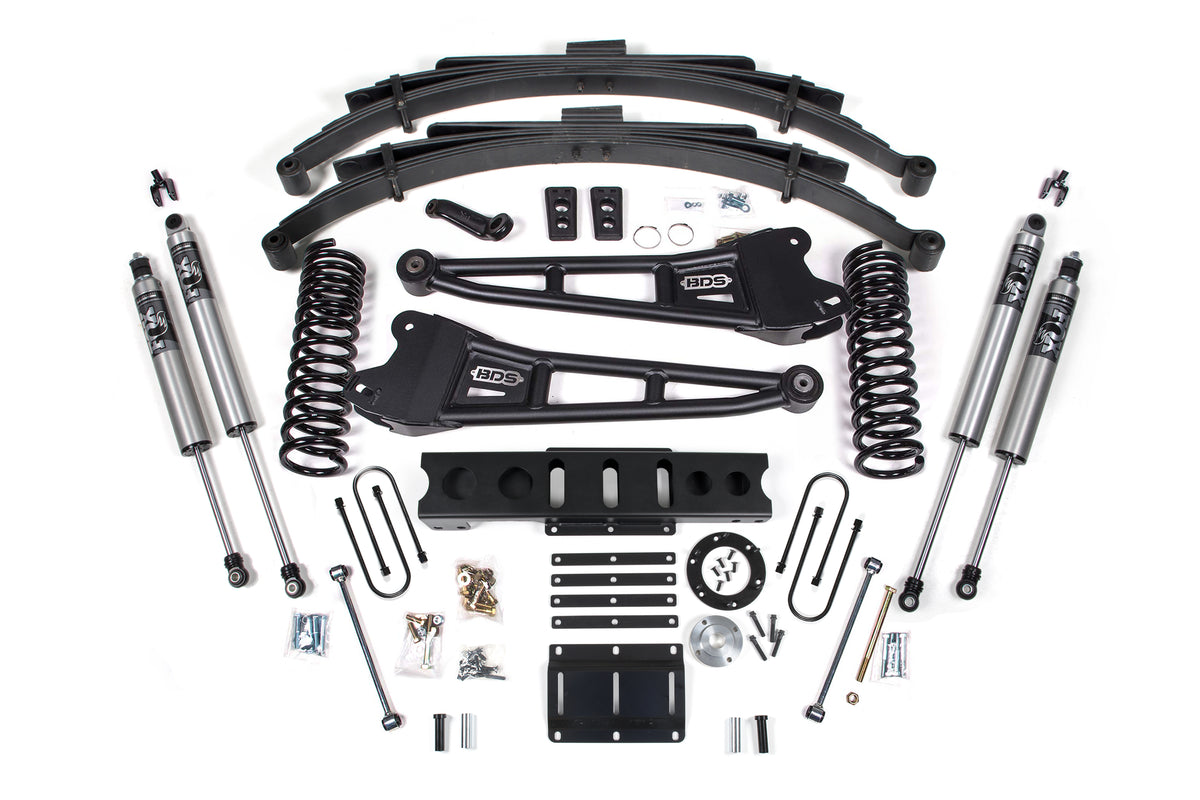6 Inch Lift Kit w/ Radius Arm | Ram 3500 (13-18) 4WD | Diesel - BDS Suspension BDS2141PS