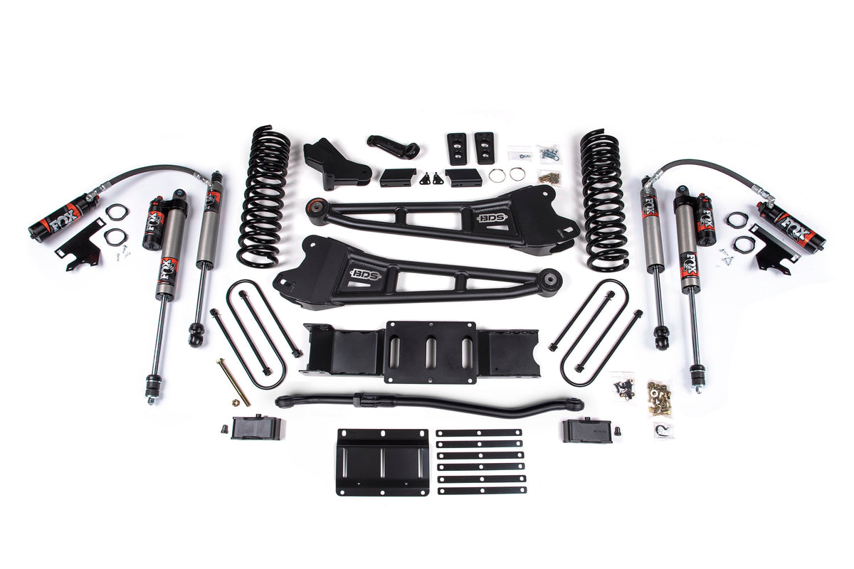25-26 Ram 3500 4WD (Diesel) 4 Inch Radius Arm Suspension Lift Kit, 3 Inch Rear Lift, Block W/ OE Air Assist - Fox 2.5 PES...