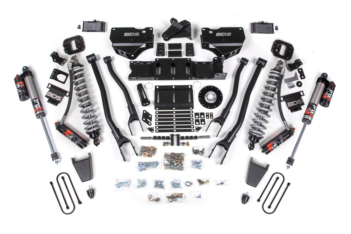 25-26 Ram 3500 (Diesel) 4 Inch 4-Link Suspension Lift Kit, 2 Inch Rear Lift, Block W/ Overload - Fox 2.5 PES C/O, Fox 2.5...