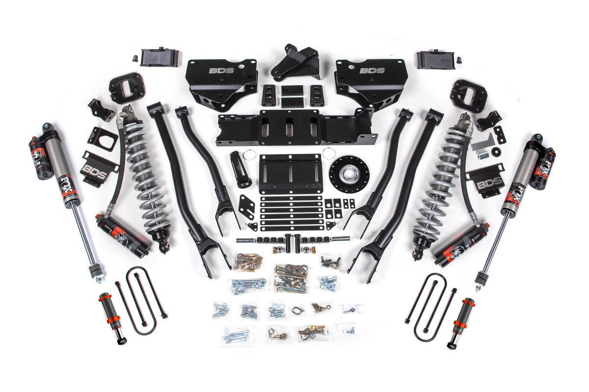 25-26 Ram 3500 (Diesel) 4 Inch 4-Link Suspension Lift Kit, 2 Inch Rear Lift, Block W/ Overload - Fox 2.5 PES C/O and Fox...