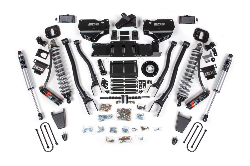 25-26 Ram 3500 (Diesel) 4 Inch 4-Link Suspension Lift Kit, 2 Inch Rear Lift, Block W/ Overload - Fox 2.5 PES C/O, Fox 2.5...