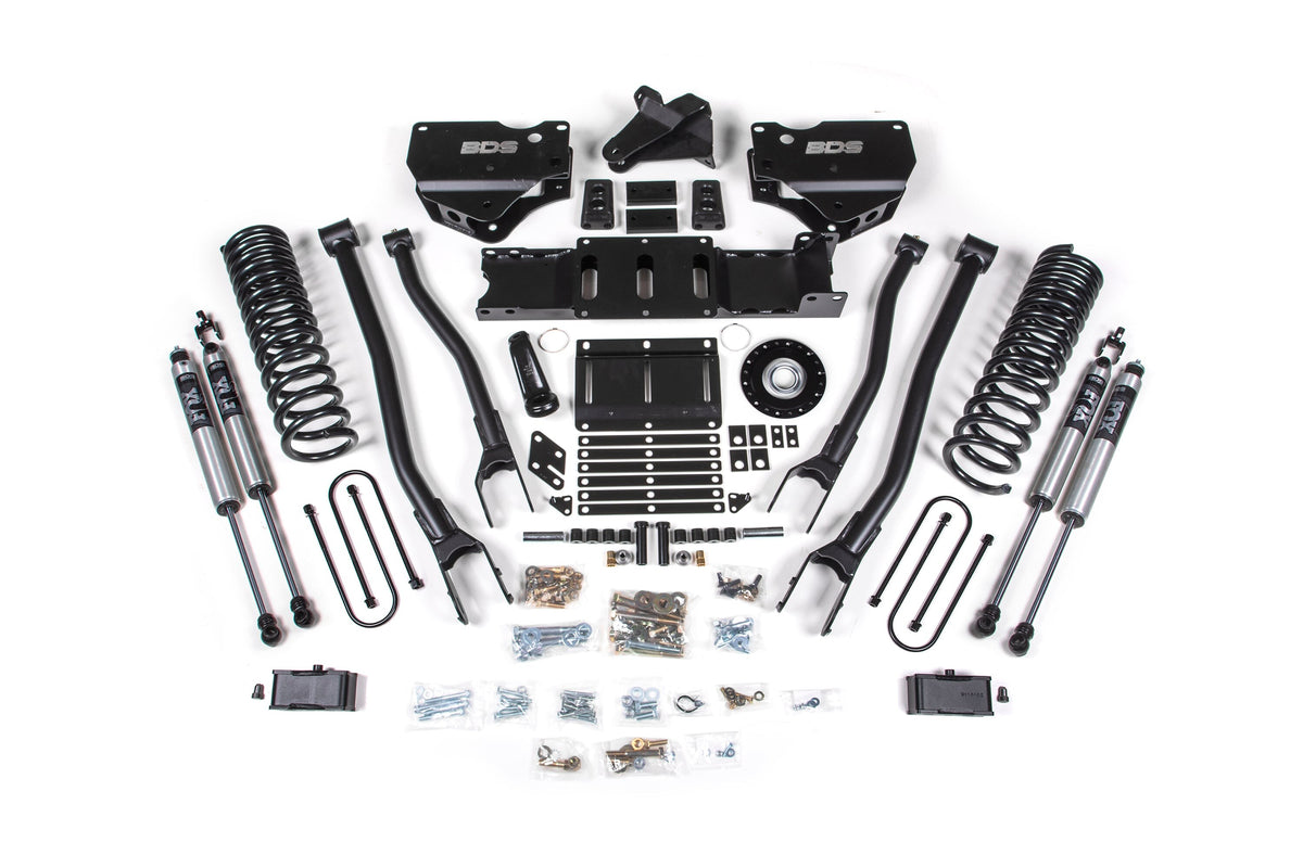 25-26 Ram 3500 (Diesel) 4 Inch 4-Link Suspension Lift Kit W/ Indexing Ring, 3 Inch Rear Lift, Block W/ OE Air Assist -...