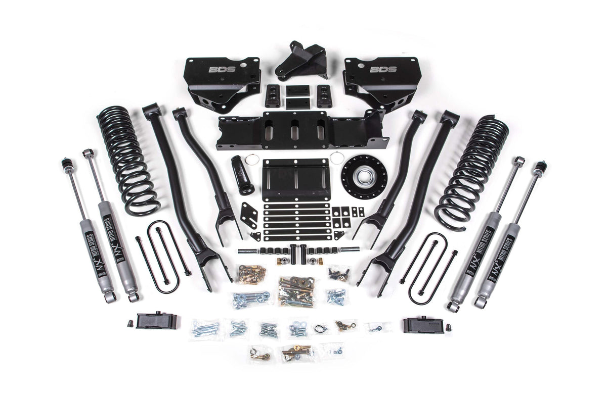 25-26 Ram 3500 (Diesel) 4 Inch 4-Link Suspension Lift Kit W/ Indexing Ring, 3 Inch Rear Lift, Block W/ OE Air Assist -...
