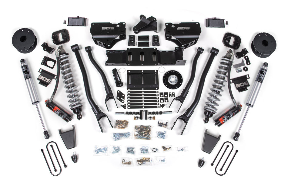25-26 Ram 3500 (Diesel) 4 Inch 4-Link Suspension Lift Kit W/ Indexing Ring, 3 Inch Rear Lift, Block W/ OE Air Assist -...