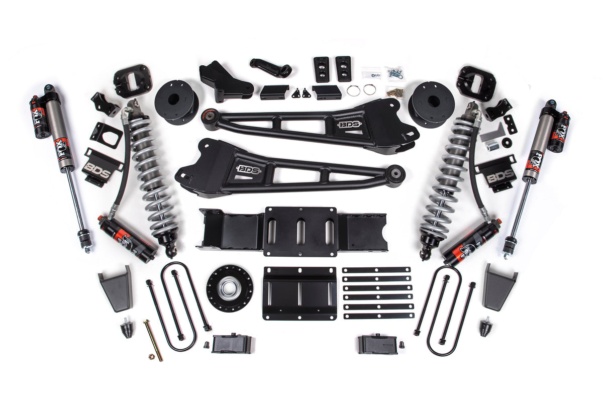 25-26 Ram 3500 (Diesel) 4 Inch Radius Arm Suspension Lift Kit W/ Indexing Ring, 3 Inch Rear Lift, Block W/ OE Air Assist...