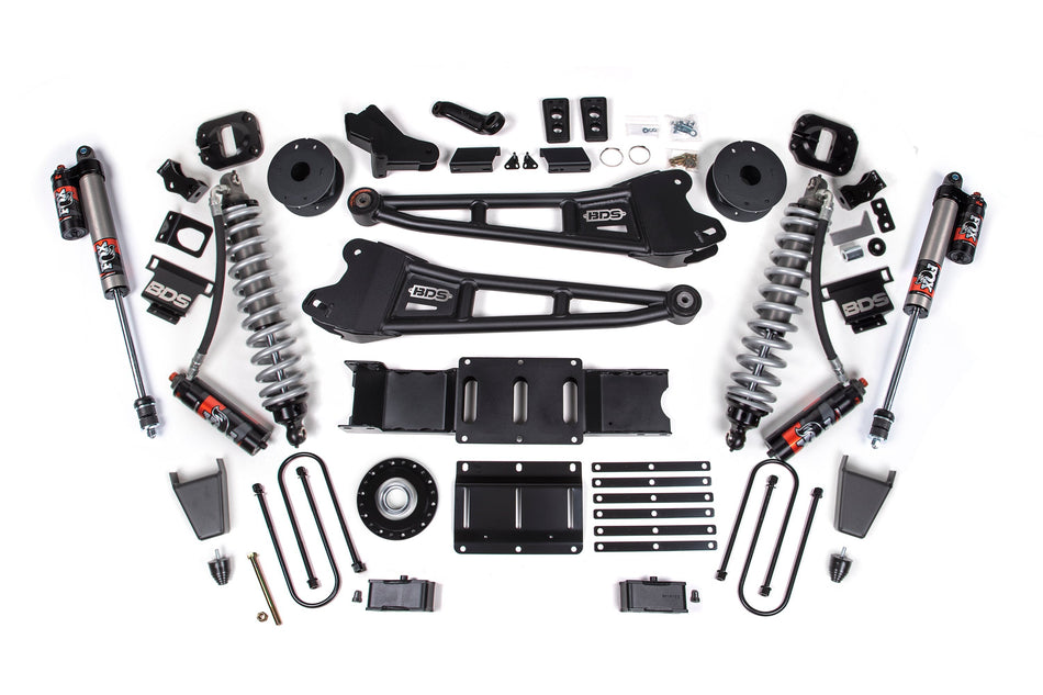 25-26 Ram 3500 (Diesel) 4 Inch Radius Arm Suspension Lift Kit W/ Indexing Ring, 3 Inch Rear Lift, Block W/ OE Air Assist...