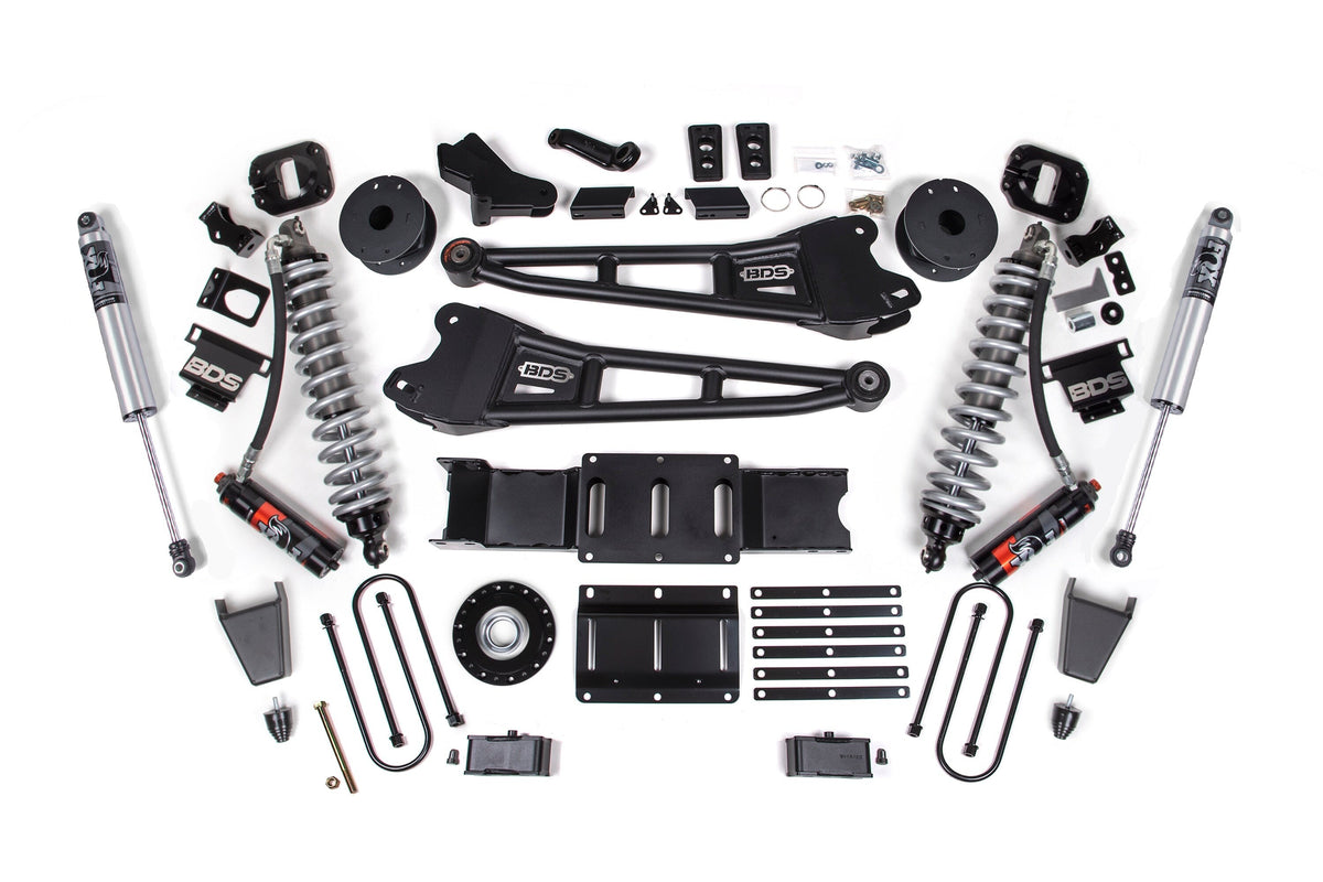 25-26 Ram 3500 (Diesel) 4 Inch Radius Arm Suspension Lift Kit W/ Indexing Ring, 3 Inch Rear Lift, Block W/ OE Air Assist...
