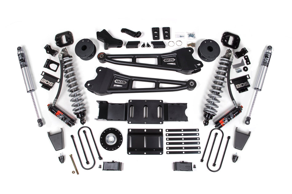 25-26 Ram 3500 (Diesel) 4 Inch Radius Arm Suspension Lift Kit W/ Indexing Ring, 3 Inch Rear Lift, Block W/ OE Air Assist...