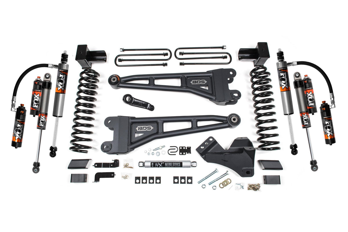 4 Inch Lift Kit w/ Radius Arm | Ford F250/F350 Super Duty (17-19) 4WD | Gas - BDS Suspension BDS2221FPE