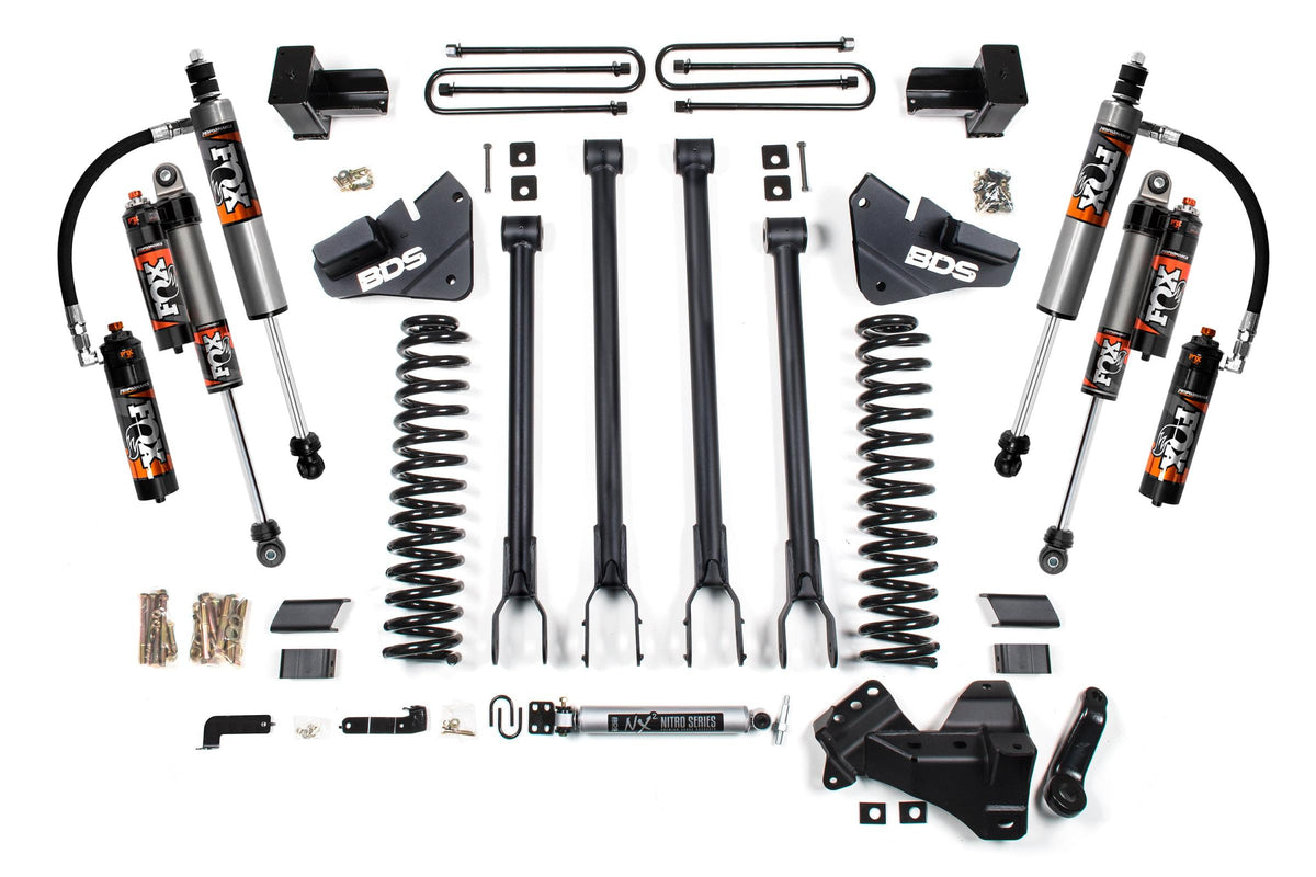 4 Inch Lift Kit | 4-Link Conversion | Ford F250/F350 Super Duty (17-19) 4WD | Diesel - BDS Suspension BDS2227FPE