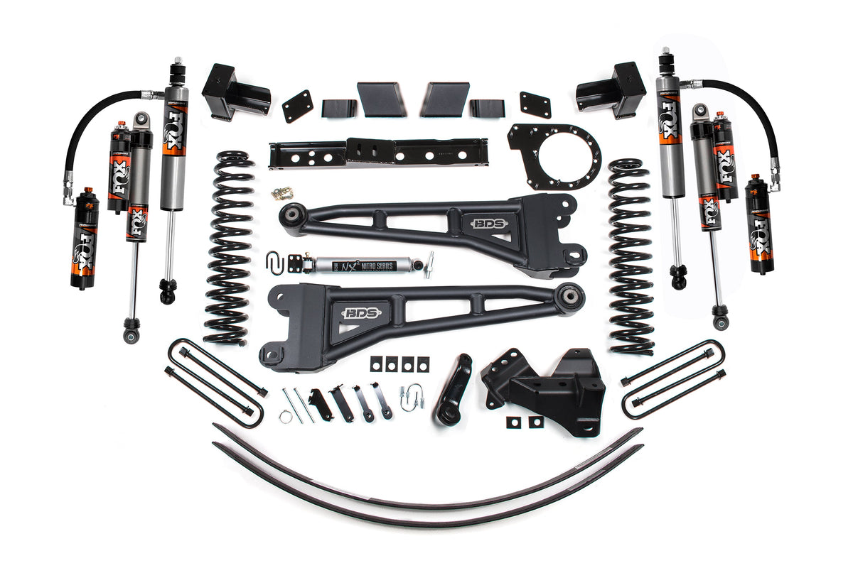 6 Inch Lift Kit w/ Radius Arm | Ford F250/F350 Super Duty (17-19) 4WD | Diesel - BDS Suspension BDS2241FPE