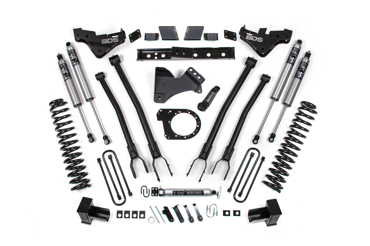 7 Inch Lift Kit w/ 4-Link | Ford F250/F350 Super Duty (23-26) 4WD | Diesel - BDS Suspension BDS2252FPS