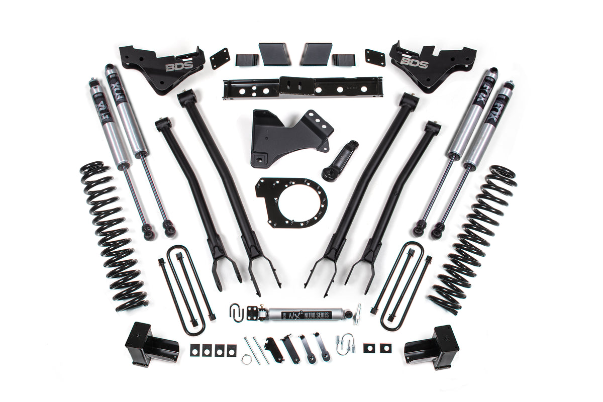 7 Inch Lift Kit w/ 4-Link | Ford F250/F350 Super Duty (23-26) 4WD | Diesel - BDS Suspension BDS2252FS