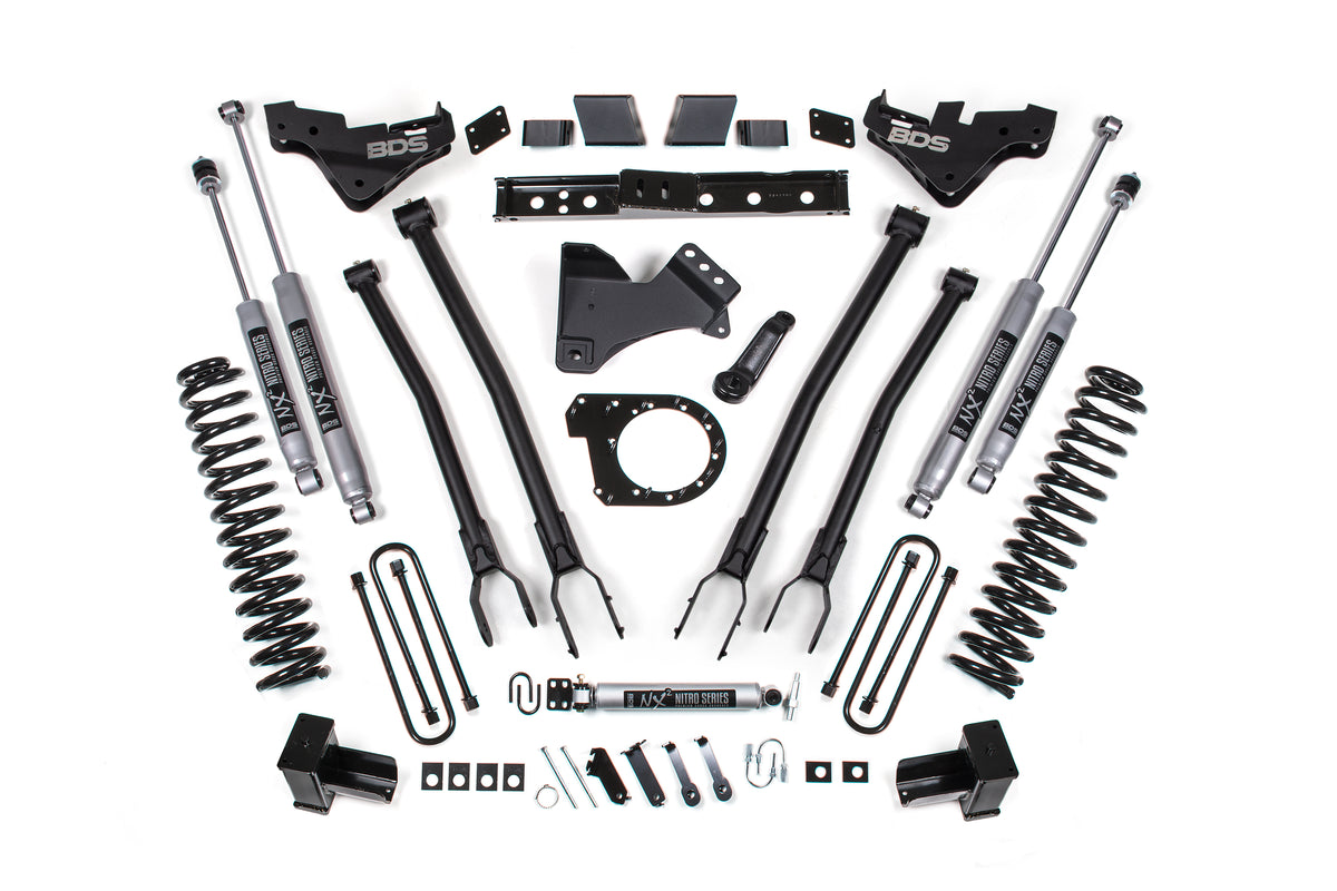 7 Inch Lift Kit w/ 4-Link | Ford F250/F350 Super Duty (23-26) 4WD | Diesel - BDS Suspension BDS2252H