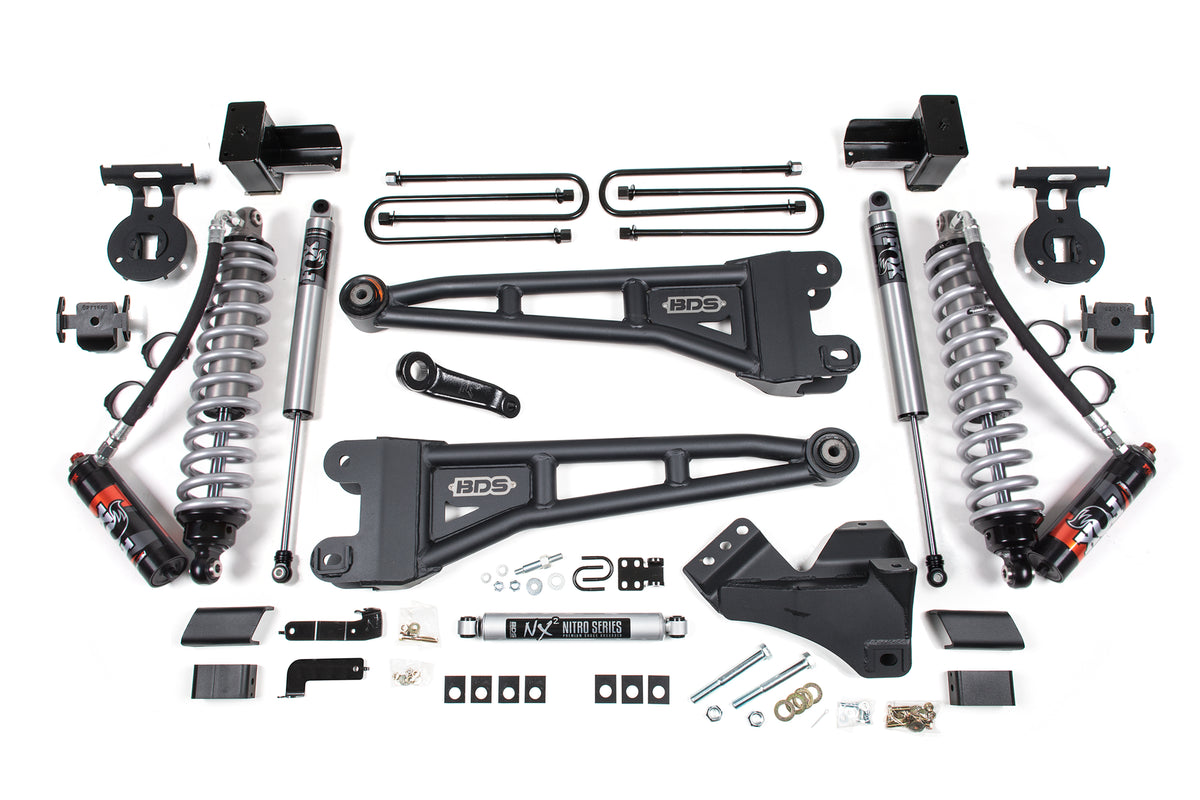 5 Inch Lift Kit w/ Radius Arm | FOX 2.5 Performance Elite Coilover Conversion | Ford F350 Super Duty DRW (23-26) 4WD |...