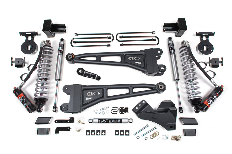 5 Inch Lift Kit w/ Radius Arm | FOX 2.5 Performance Elite Coilover Conversion | Ford F350 Super Duty DRW (23-26) 4WD |...