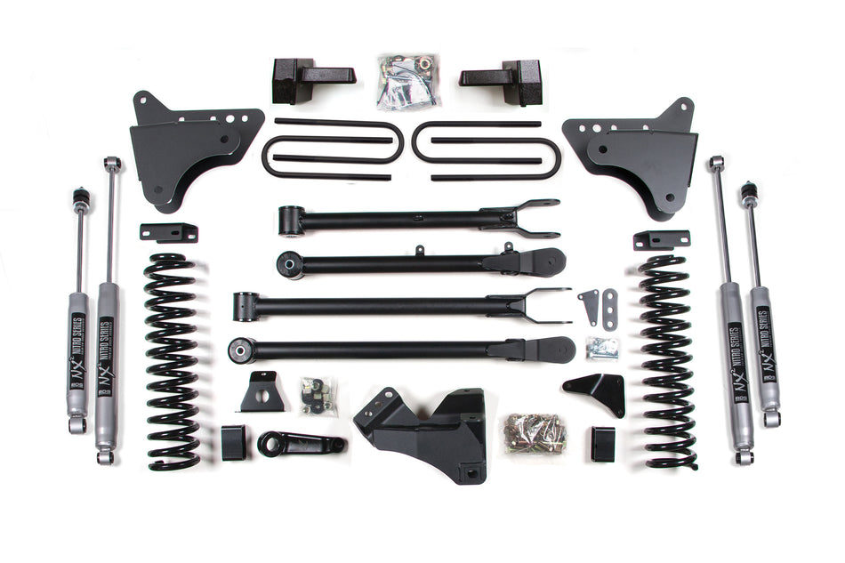4 Inch Lift Kit w/ 4-Link | Ford F250/F350 Super Duty (05-07) 4WD | Gas - BDS Suspension BDS332H