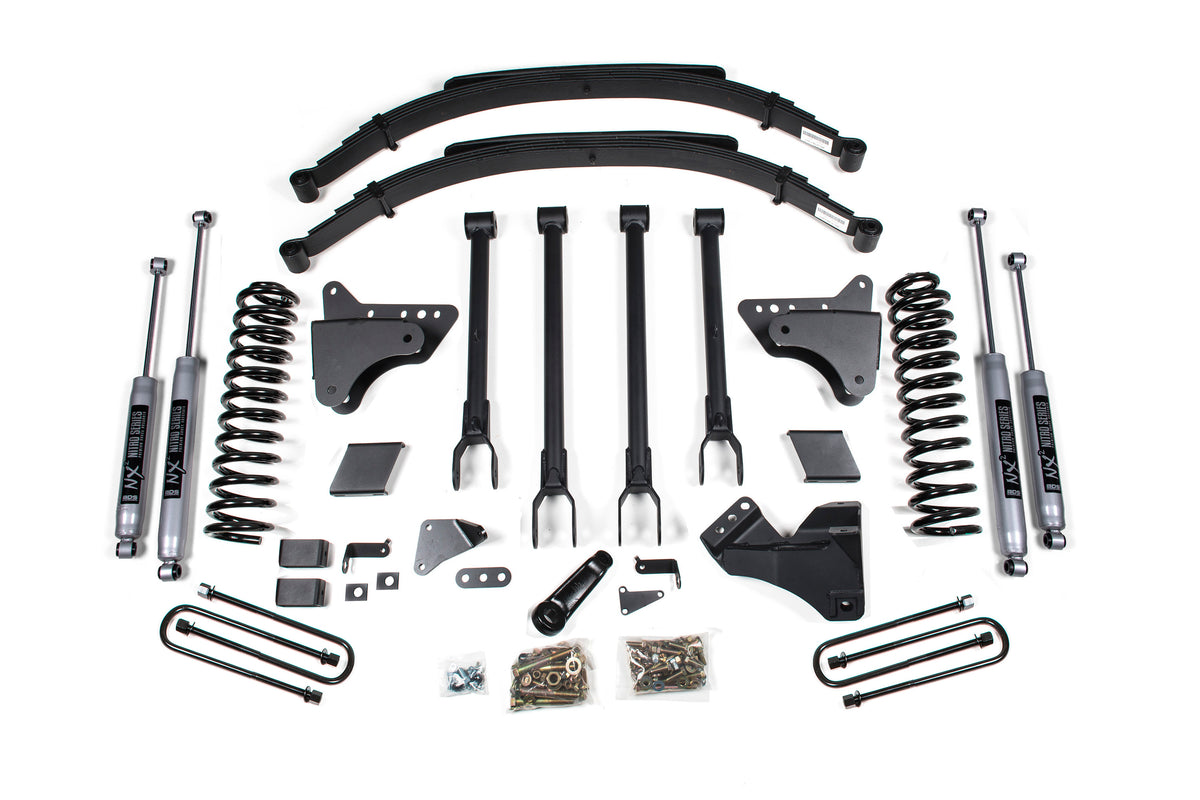 6 Inch Lift Kit w/ 4-Link | Ford F250/F350 Super Duty (11-16) 4WD | Gas - BDS Suspension BDS587H