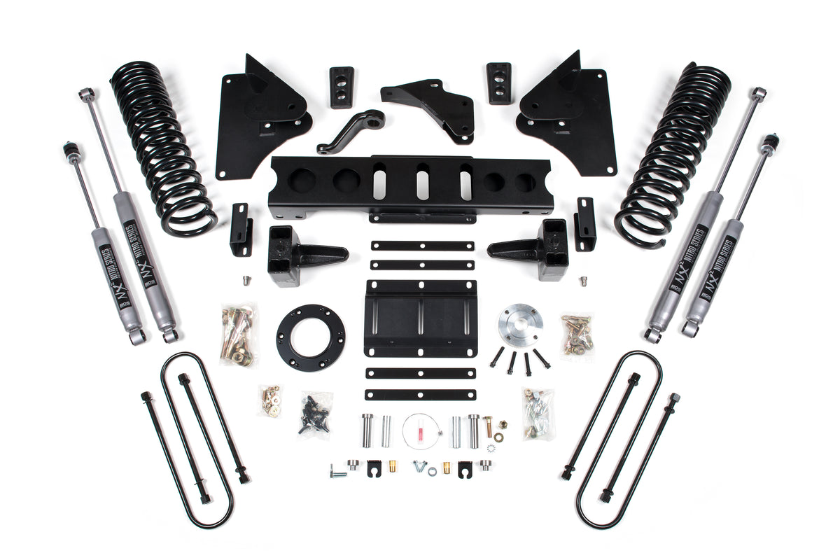 6 Inch Lift Kit Ram 3500 13-18 4WD Diesel 5 Inch Block 6 Bolt NX2 Nitro Shocks - BDS Suspension BDS699H