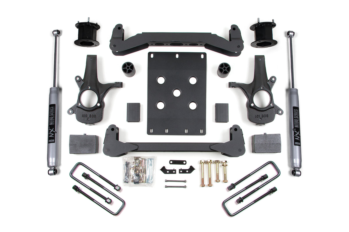 4.5 Inch Lift Kit | Chevy Silverado or GMC Sierra 1500 (07-13) 2WD - BDS Suspension BDS705H
