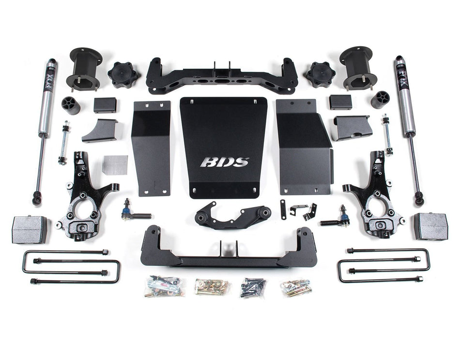 14-18 Chevrolet Silverado 1500 - GMC Sierra 1500 4WD 6.5 Inch Suspension Lift Kit (Aluminum / Stamped Steel), 4 Inch Rear...