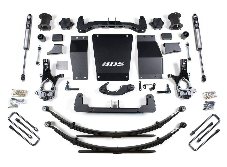 14-18 Chevrolet Silverado 1500 - GMC Sierra 1500 4WD 6.5 Inch Suspension Lift Kit (Aluminum / Stamped Steel), 4 Inch Rear...