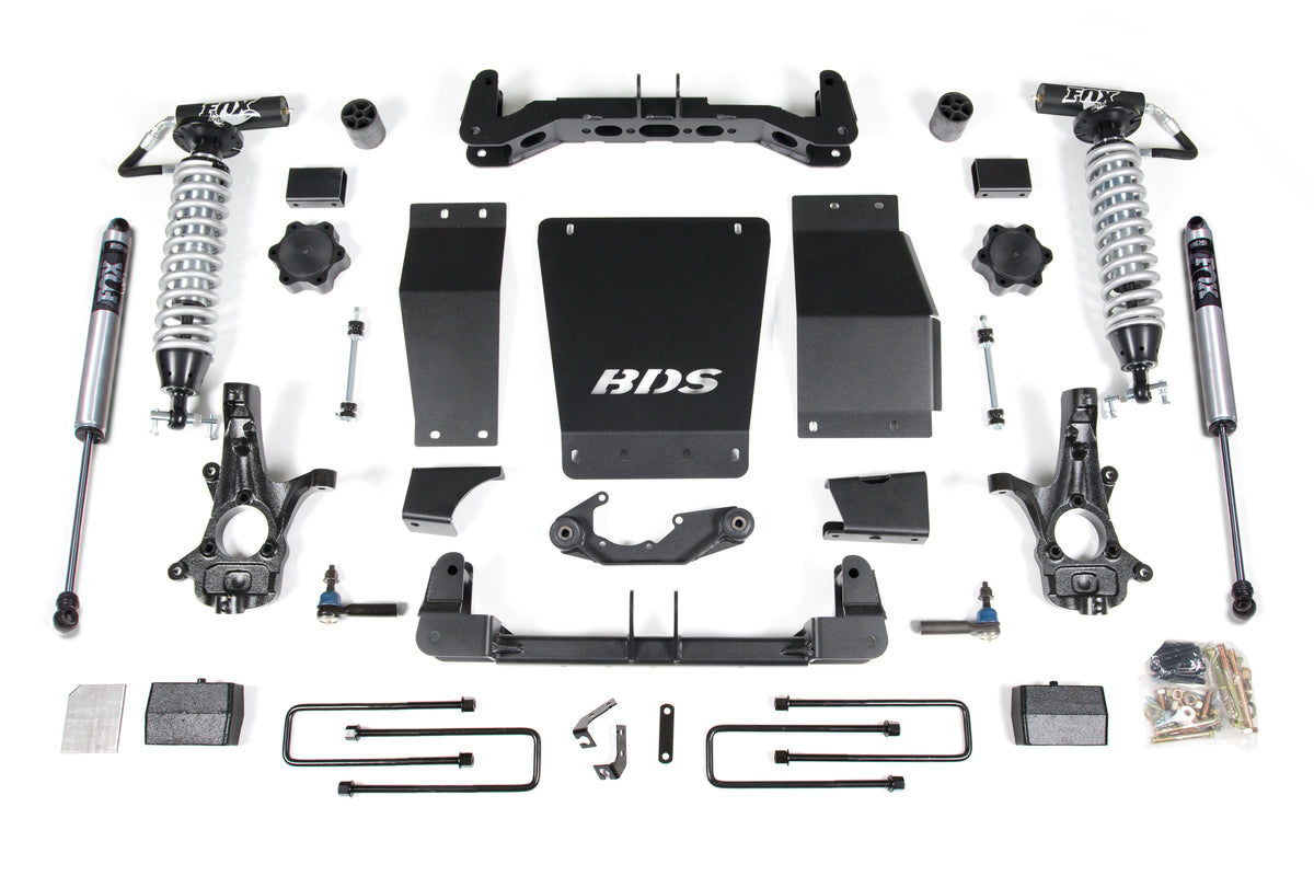 4 Inch Lift Kit | FOX 2.5 Coil-Over | Chevy Silverado or GMC Sierra 1500 (14-18) 4WD - BDS Suspension BDS712FDSC