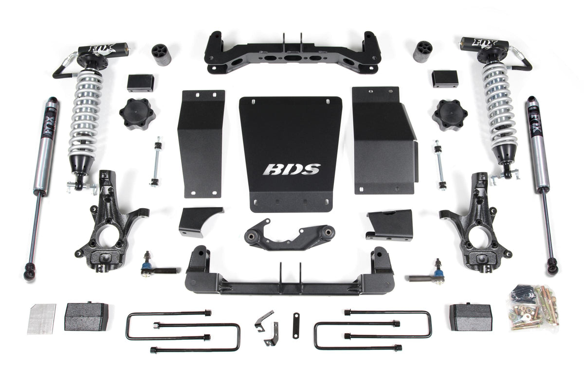 4 Inch Lift Kit | FOX 2.5 Coil-Over | Chevy Silverado or GMC Sierra 1500 (14-18) 4WD - BDS Suspension BDS713FDSC