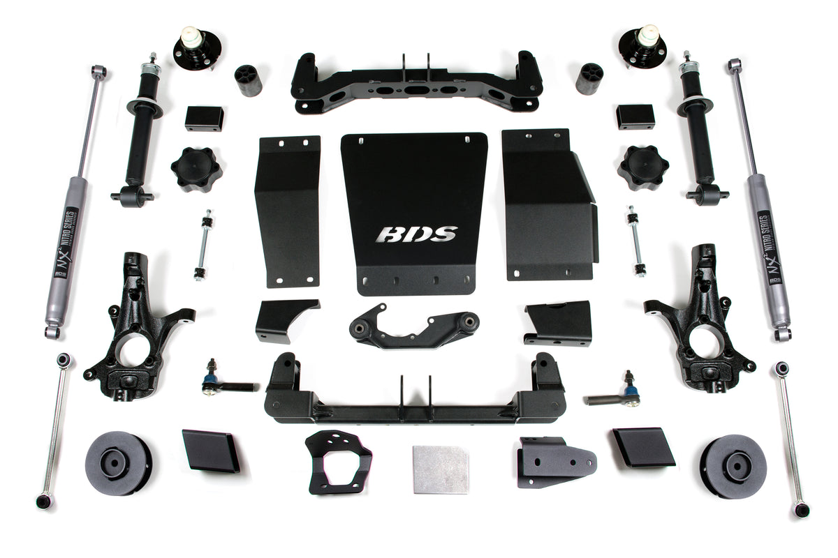 4 Inch Lift Kit Chevy/GMC Suburban Tahoe Yukon/XL 1500 15-19 4WD Aluminum / Stamped Steel Fox 2.0 Performance - BDS...
