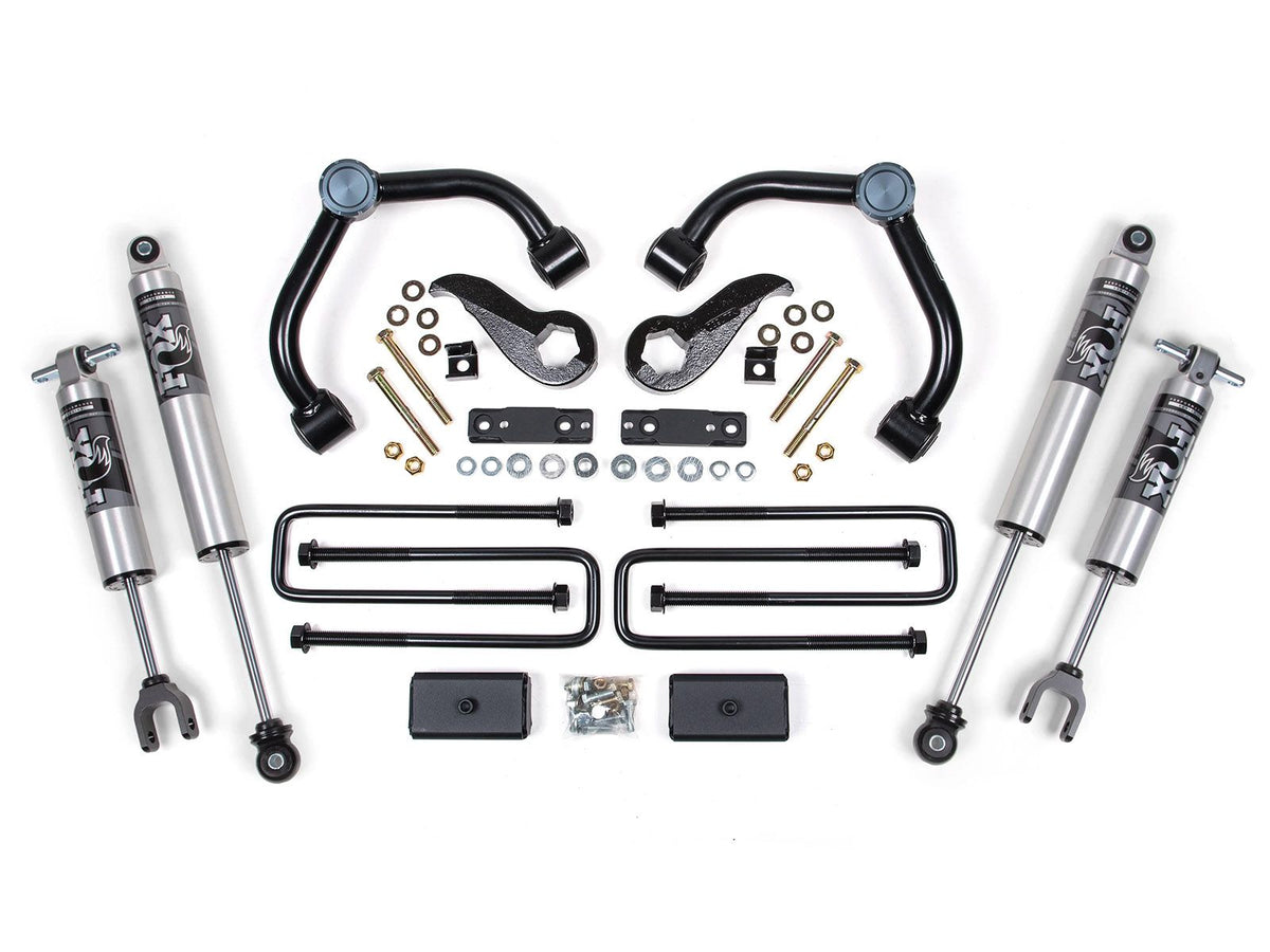 3 Inch Lift Kit | FOX 2.5 Performance Series w/ HTO | Chevy Silverado or GMC Sierra 2500HD/3500HD (20-26) - BDS...