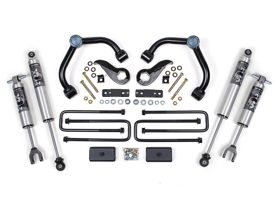 3 Inch Lift Kit | FOX 2.5 Performance Series w/ HTO | Chevy Silverado or GMC Sierra 2500HD/3500HD (20-26) - BDS...